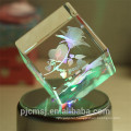 new product ! 3D Laser crystal rose for home decoration gifts